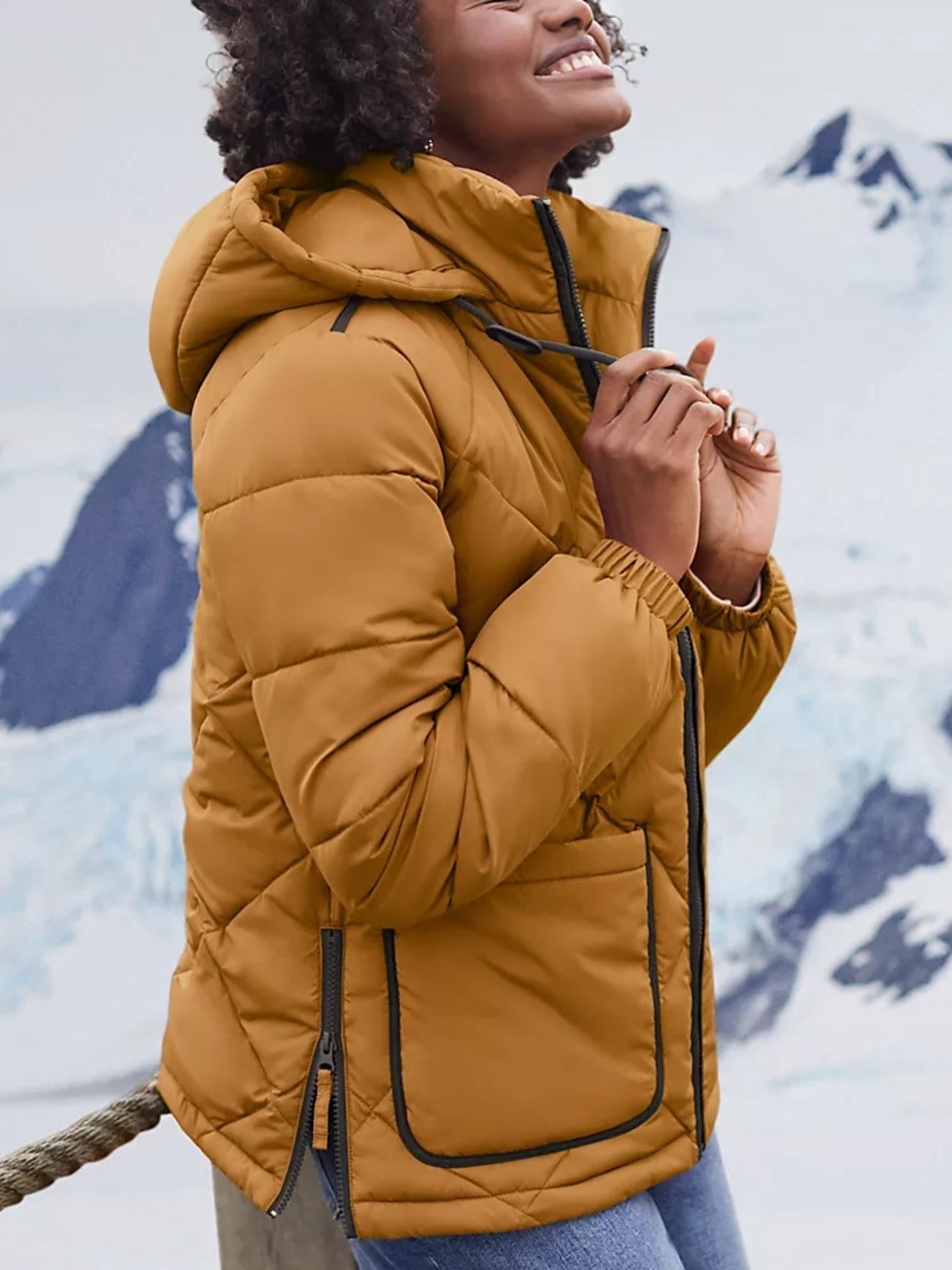 Lands’ End FeatherFree Insulated Diamond Quilted Jacket